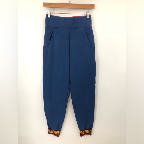 Opening Ceremony S Co-Ord blue red Sweatpants and Crop Top - Picture 4 of 16